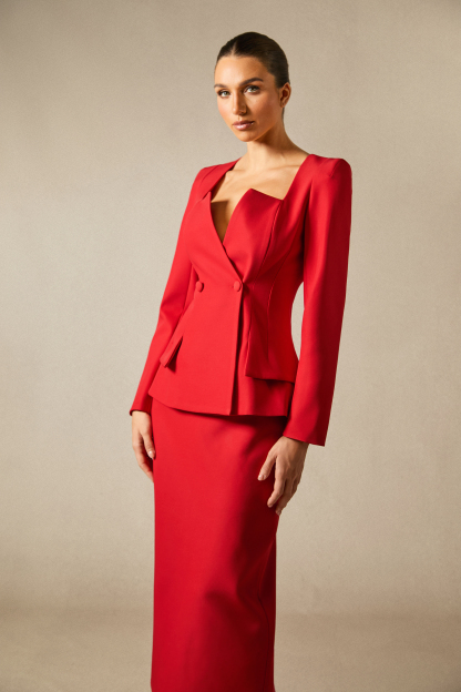 Anna Double Breasted Blazer & Pencil Skirt Set