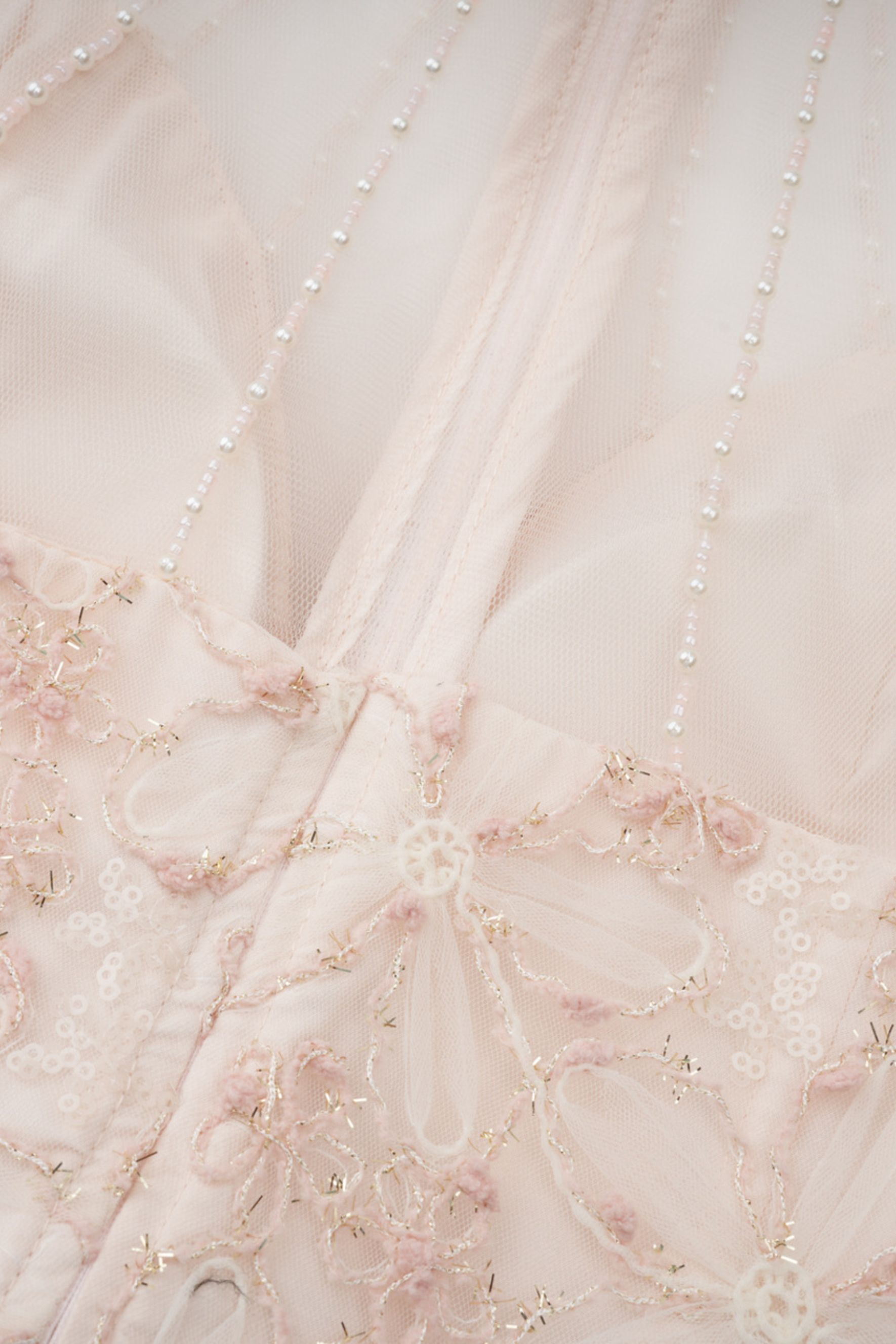 Celia Floral Embroidered Puff Sleeve Maxi Dress