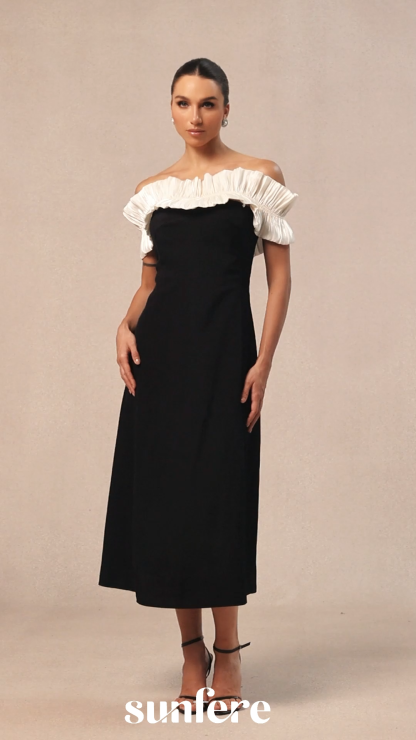 Bonnie Off Shoulder Ruffle Maxi Dress