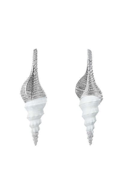 Sea Shell Diamond Ear Cuffs