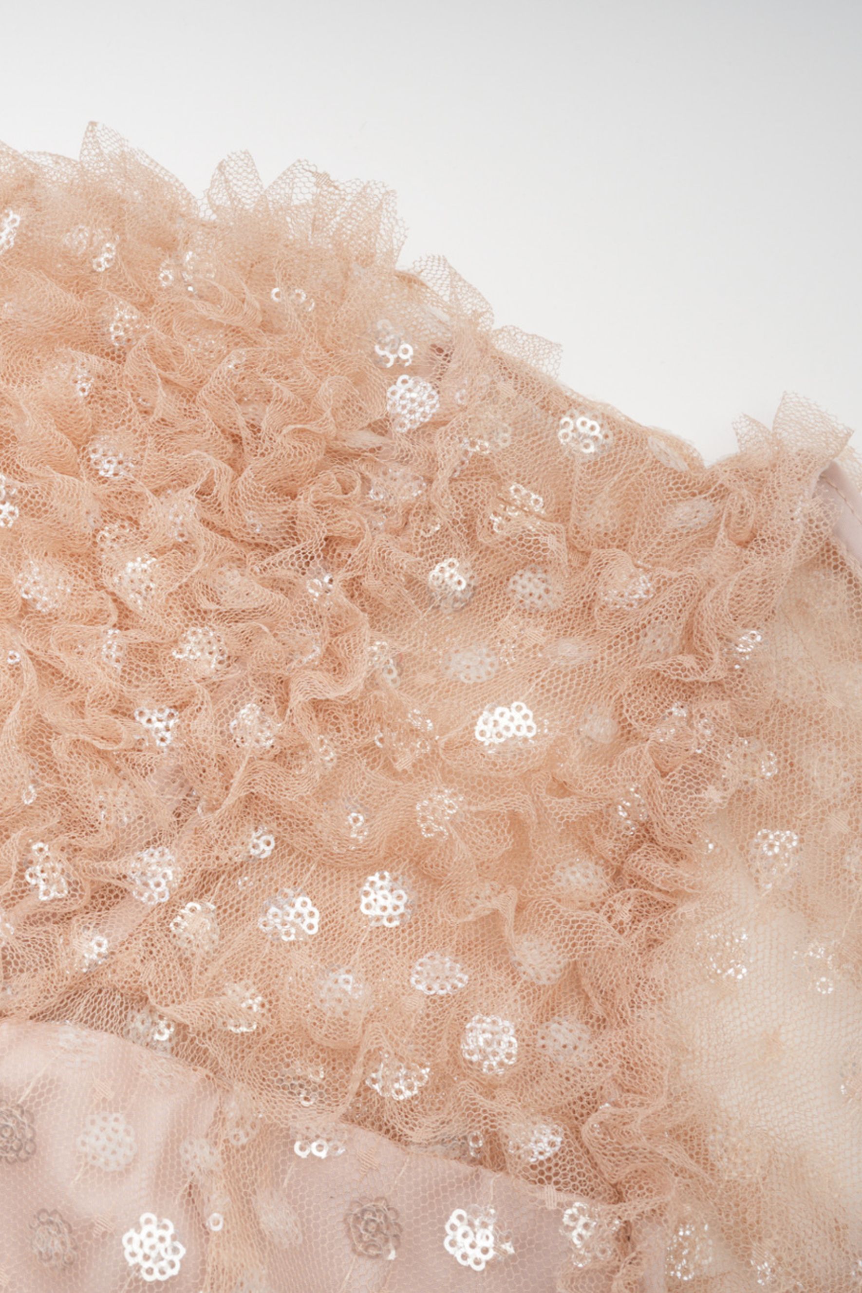 Dreamy Sweetness Nude Short Sleeve Tiered Maxi Dress