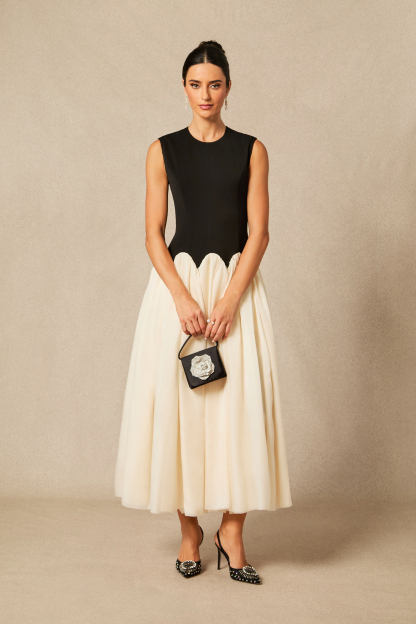 Zoey Sleeveless Color Block Maxi Dress