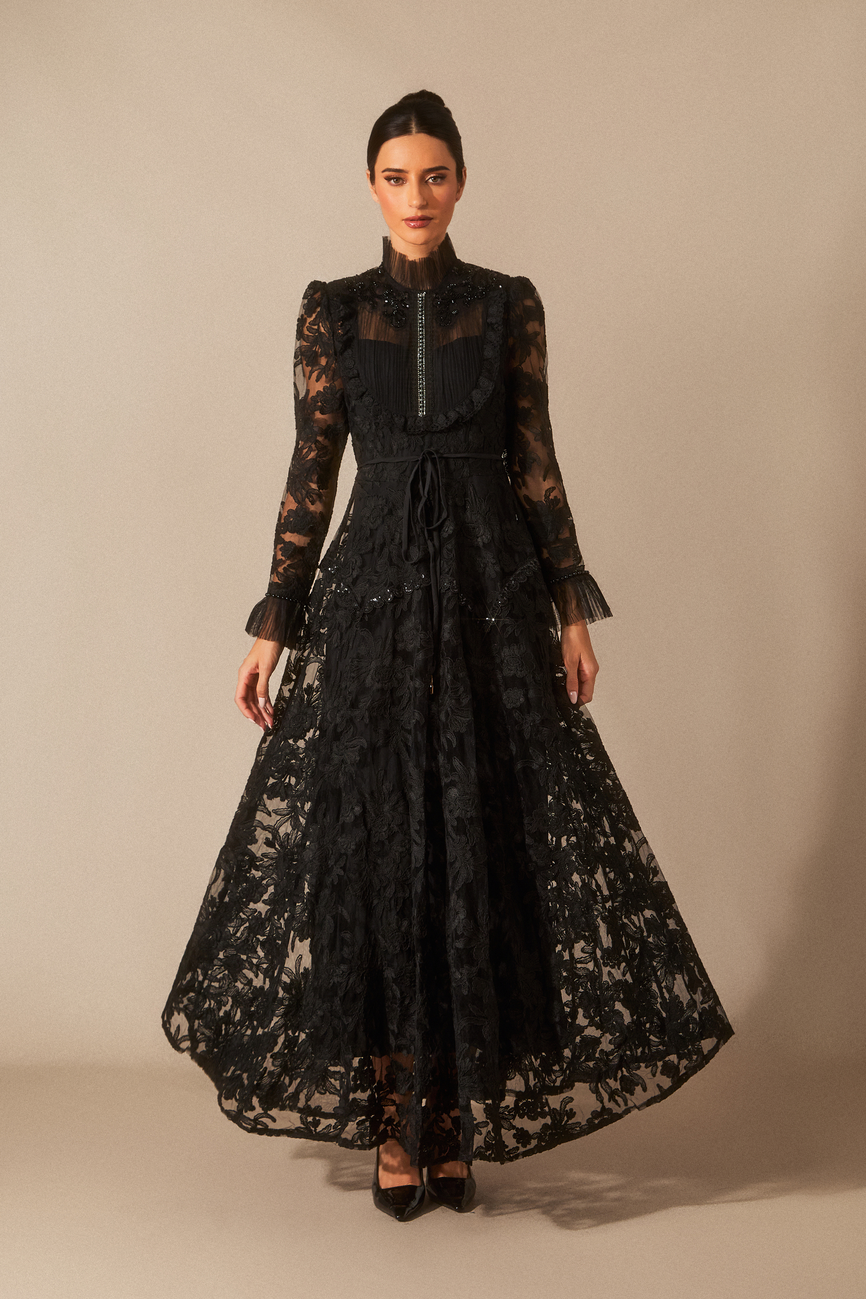 新品未使用 Waltz Floral Lace Belted Dress Waltz In The Moonlight Corset Dress