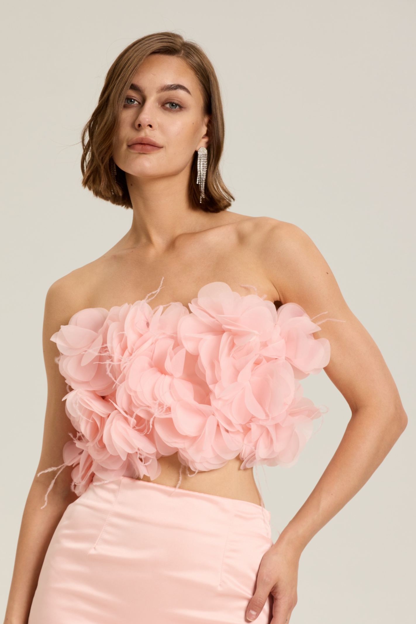 Renata Feather Tube Top-Sunfere
