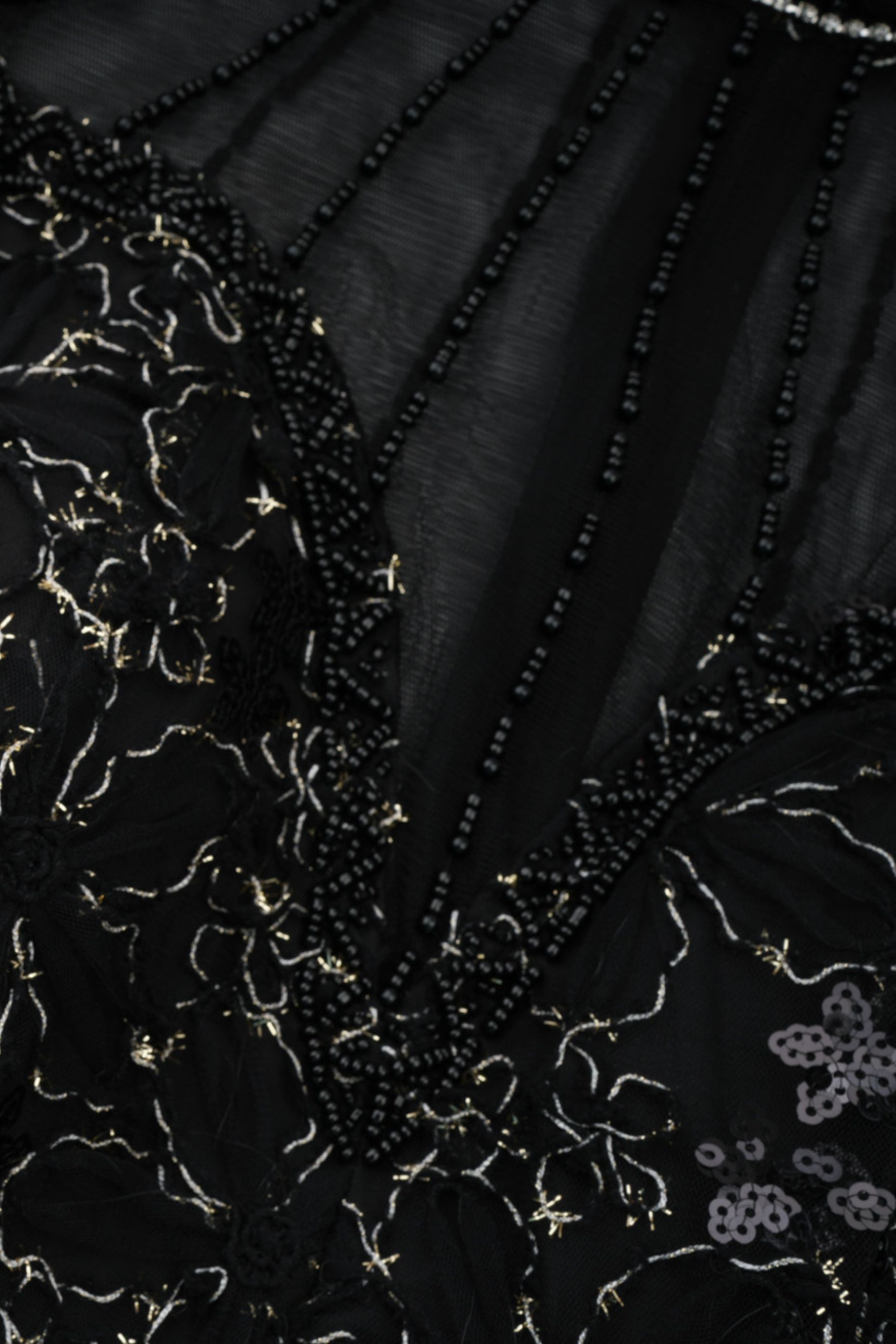 Celia Floral Embroidered Puff Sleeve Maxi Dress