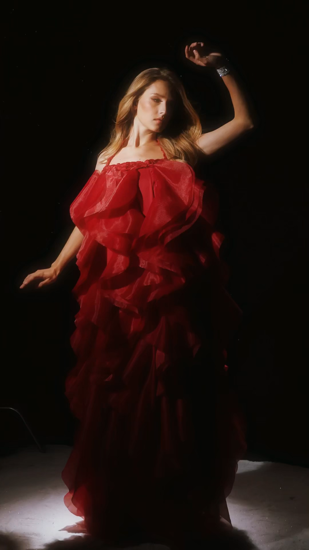 Chic Happens Burgundy Halterneck Ruffle Maxi Dress