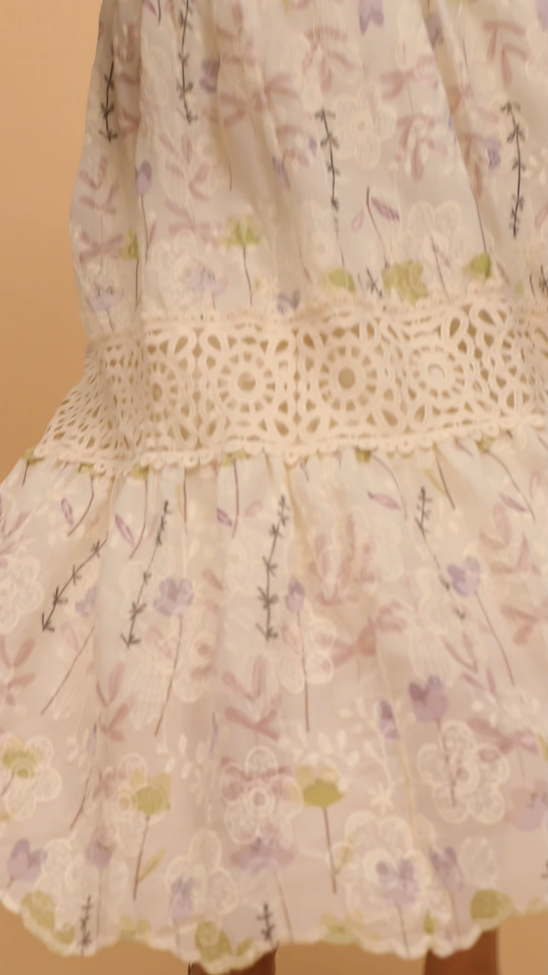 Rosanne Floral Print Long Sleeve Midi Dress