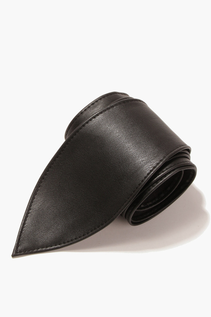 Faux Leather Wrap Belt