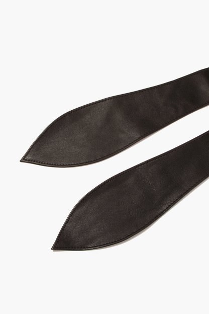 Faux Leather Wrap Belt