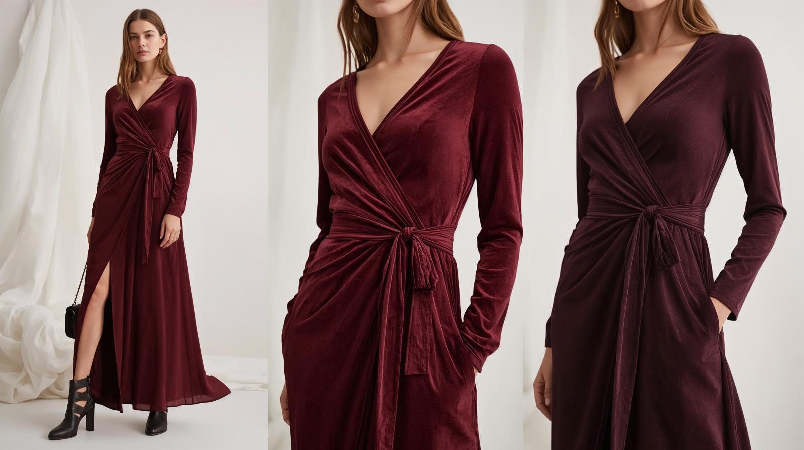 Casual Long-Sleeve Maxi Dresses for Work and Weekend Style