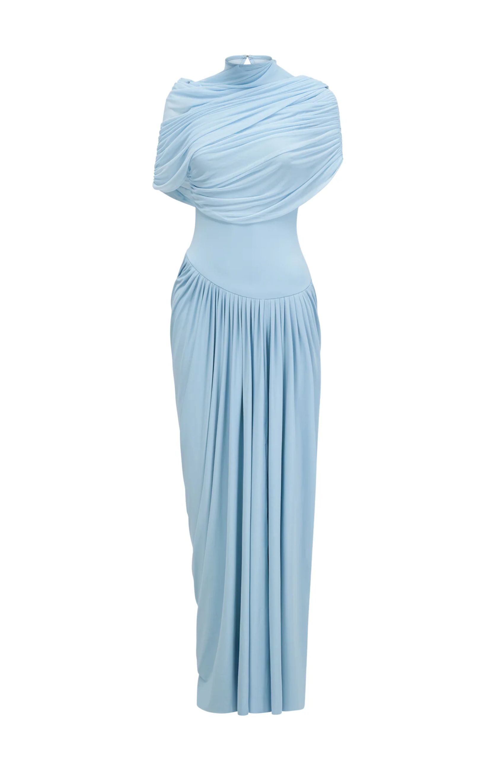 Rosa Asymmetric Draped Maxi Dress