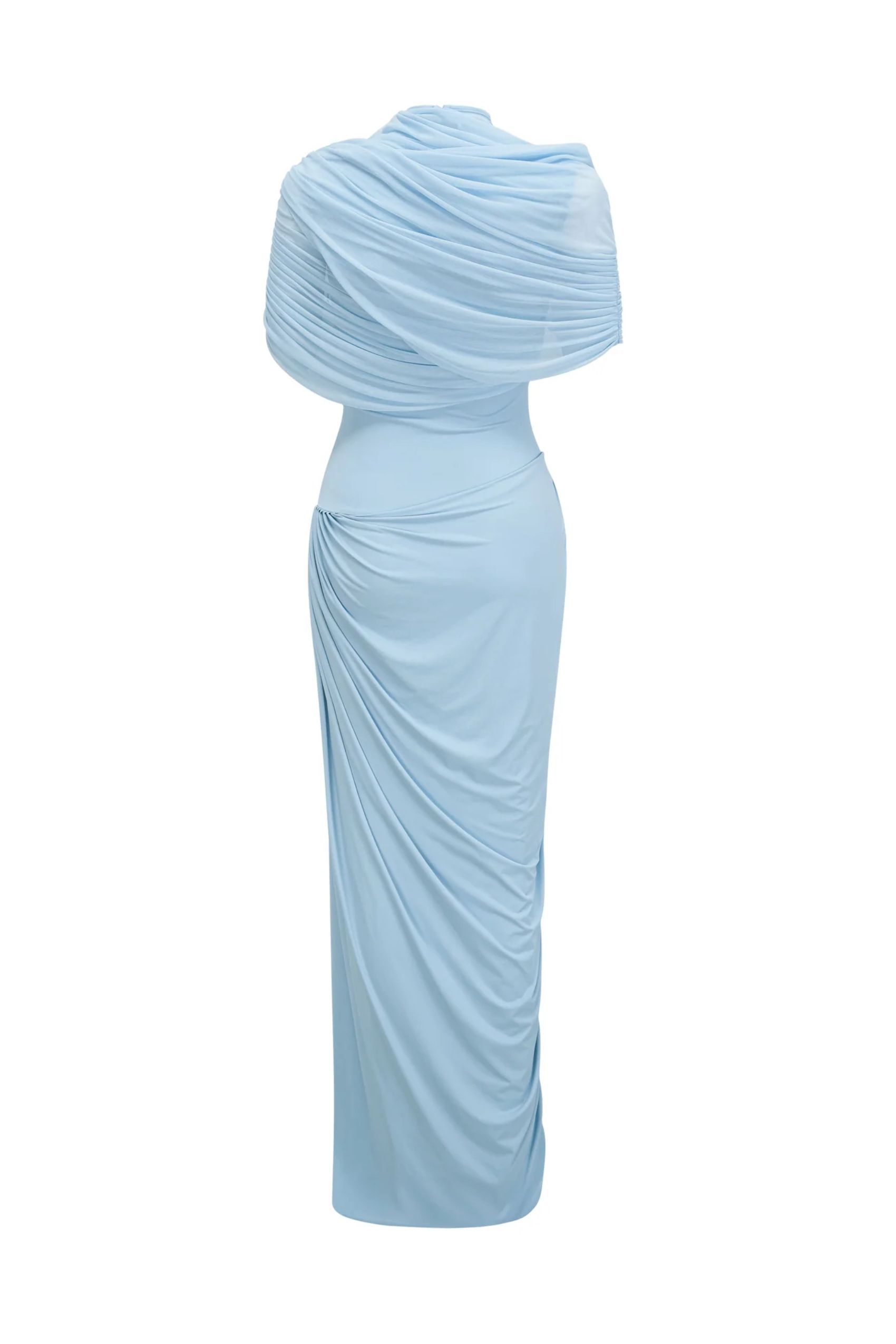 Rosa Asymmetric Draped Maxi Dress