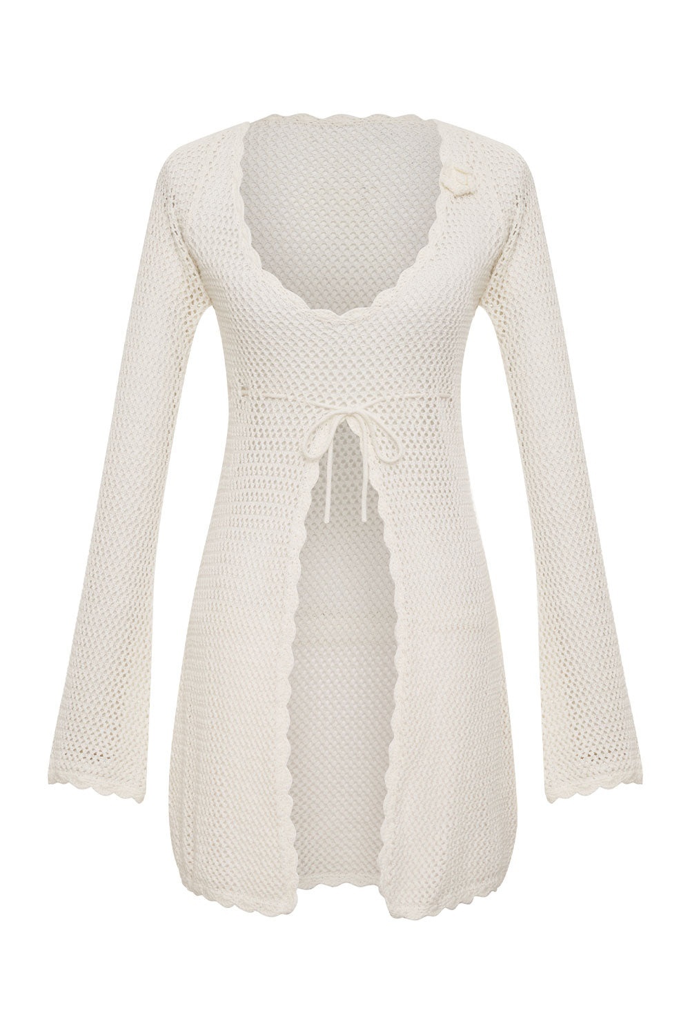 Doris Scalloped Crochet Beach Tunic