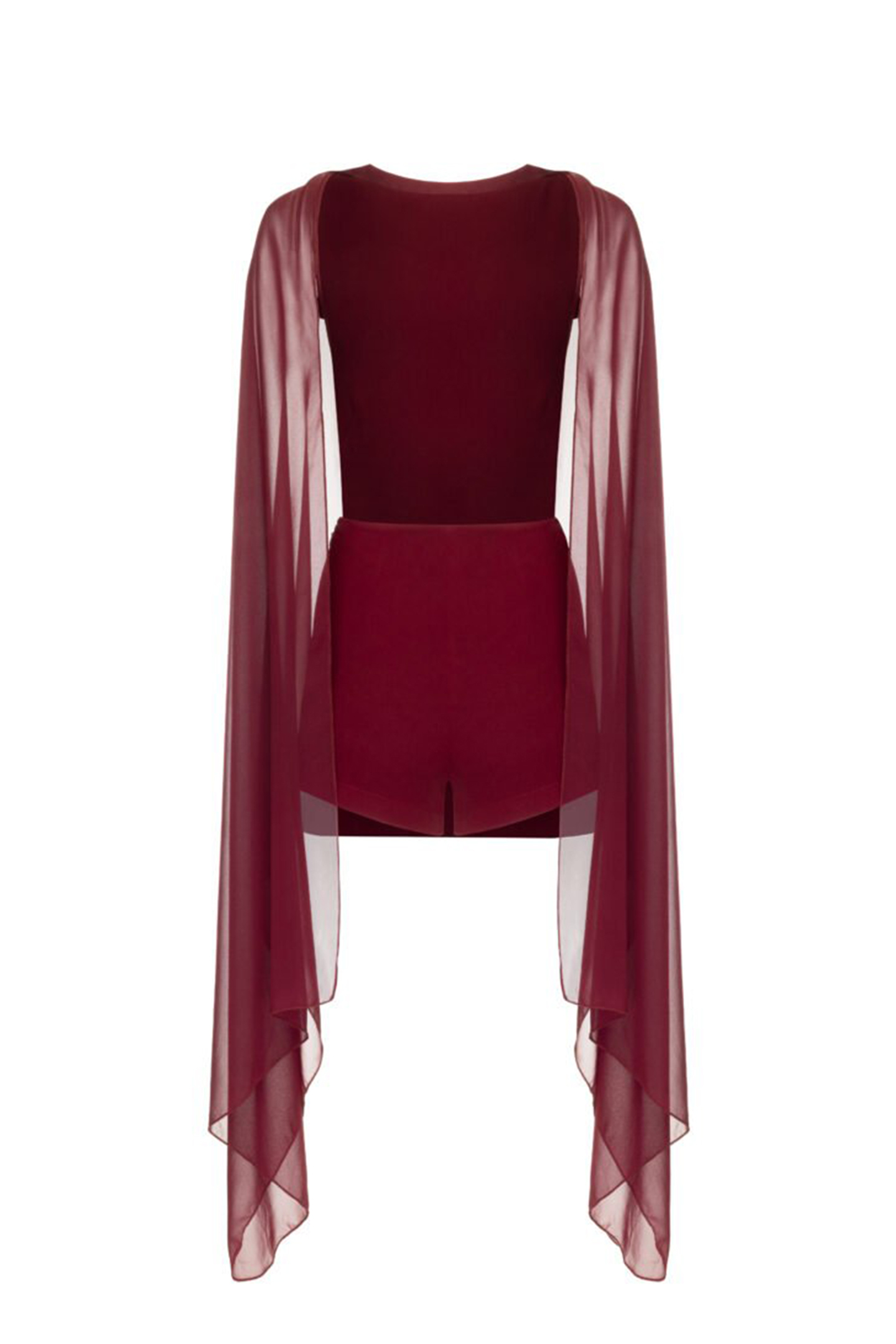 Bonnie Cape Overlay Backless Jumpsuit