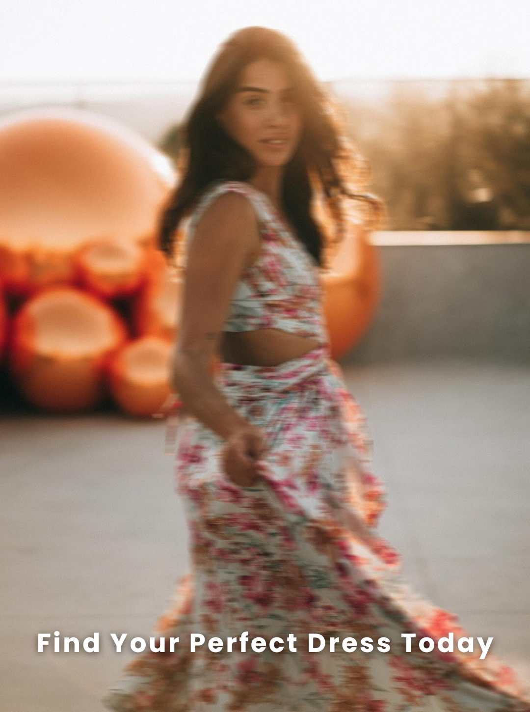 Woman in elegant deep v neck maxi dress feeling confident and stylish.