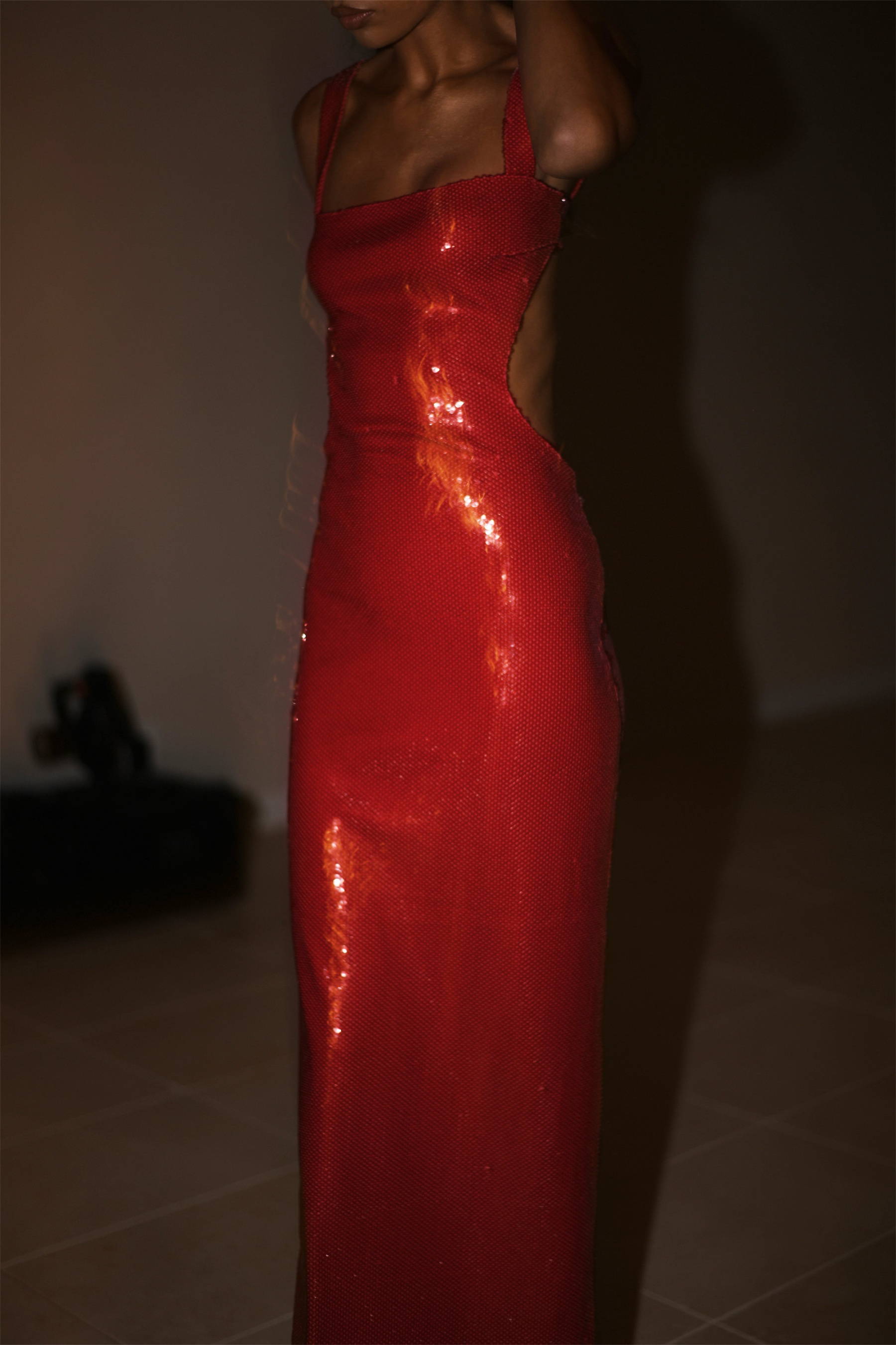 Victoria Open Back Sequin Maxi Dress-Sunfere