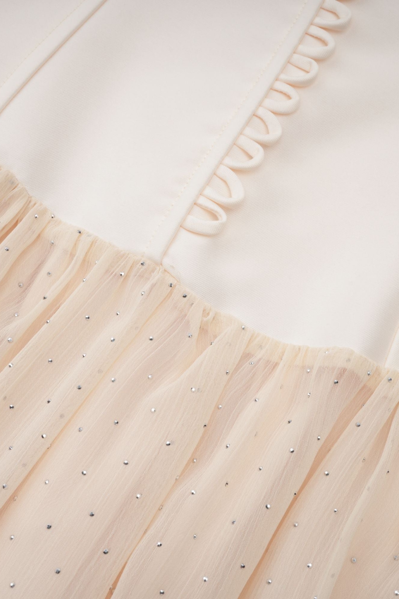 Vivien Halterneck Tulle Overlay Maxi Dress