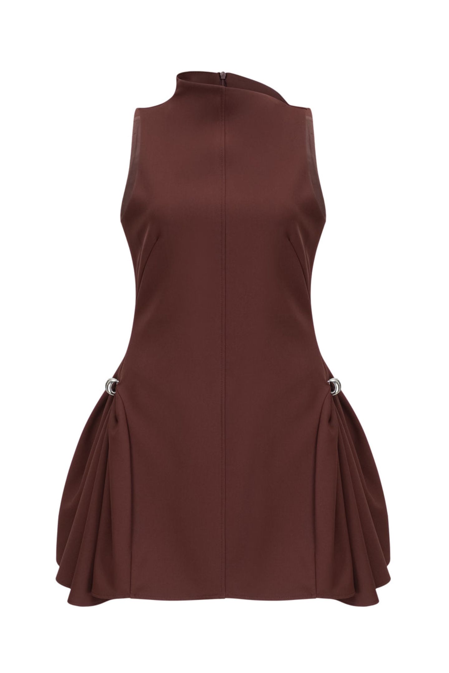 韓国商品/ORDINARY HOLIDAY FLARE SLEEVELESS MINI DRESS 바로배송] - FLARE SLEEVELESS MINI DRESS [GRAY] - ORDINARY