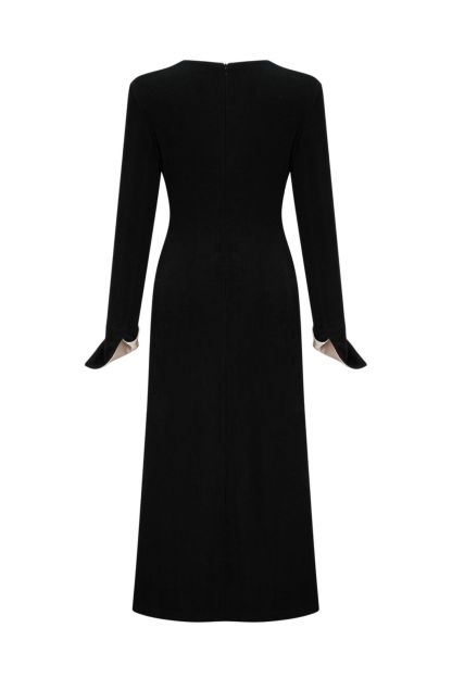 Elizabeth V-neck Bowknot Maxi Dress