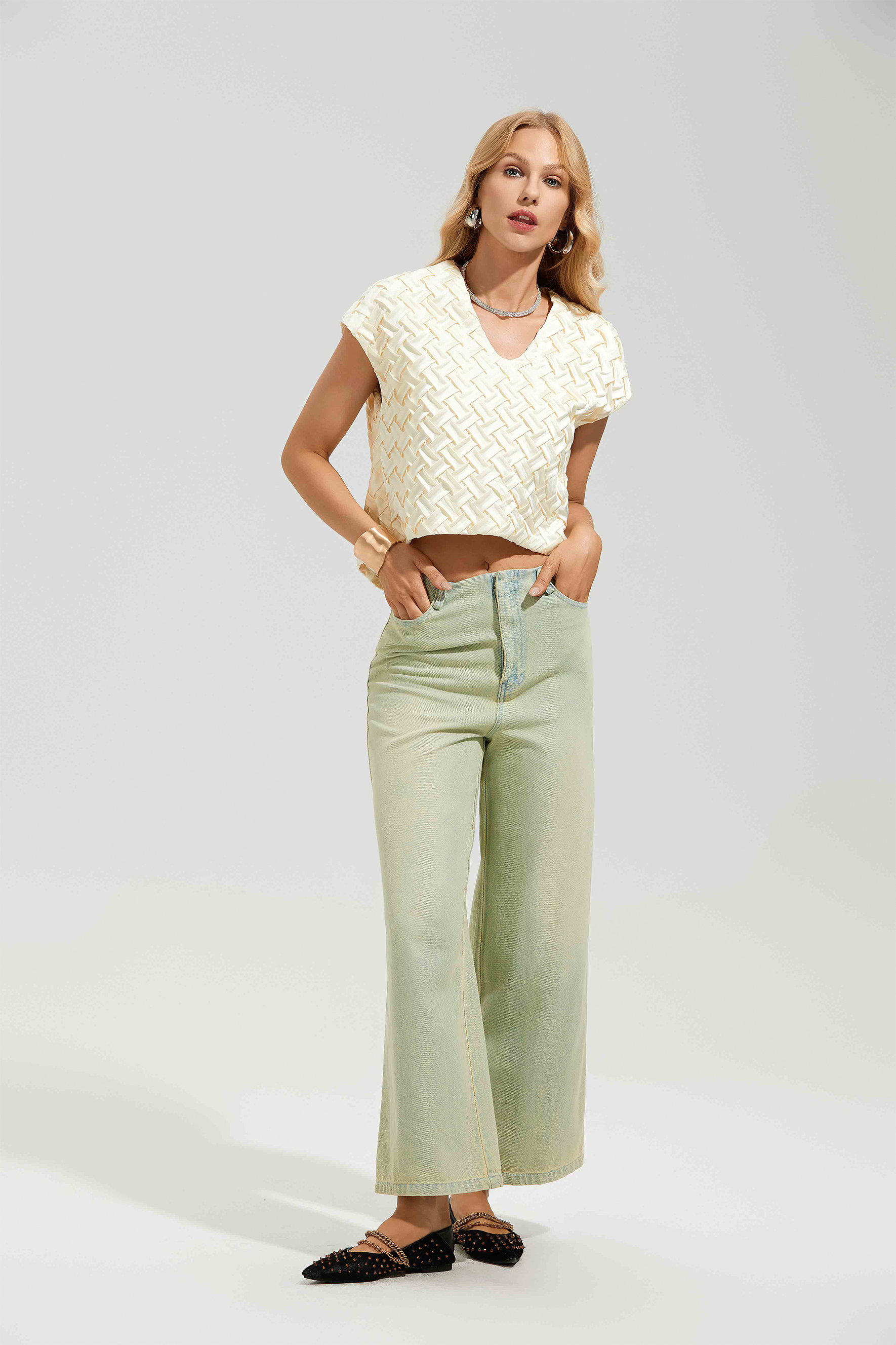 Judy High Waist Wide Leg Jeans