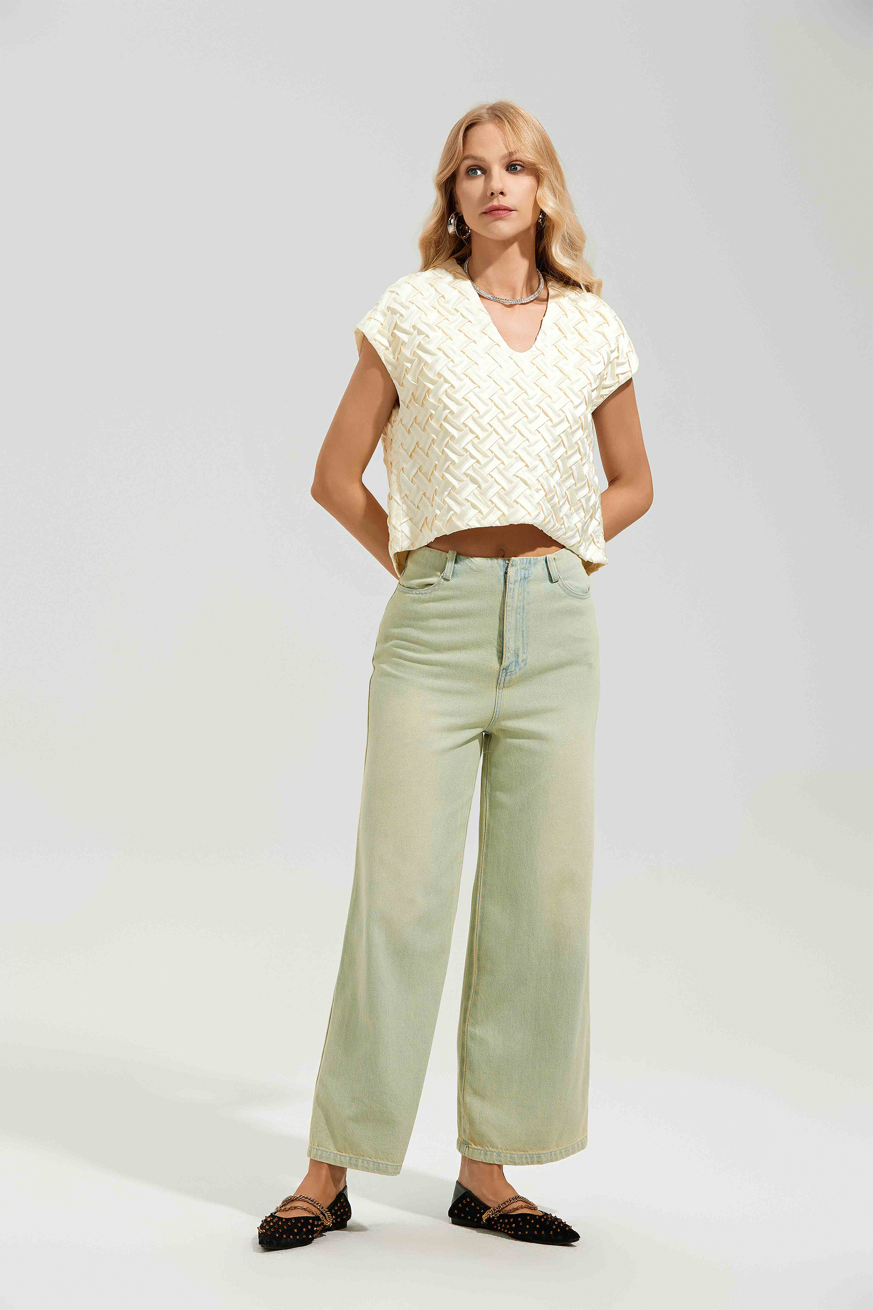 Judy High Waist Wide Leg Jeans