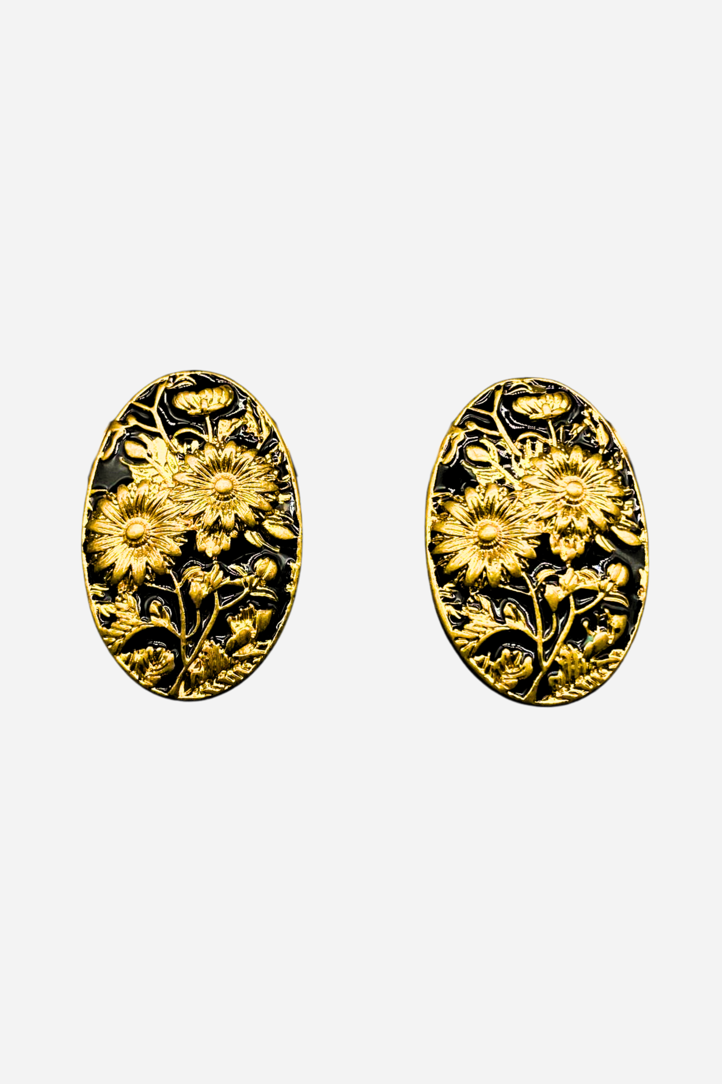 Eileen Flower Enamel Earrings & Ring Set
