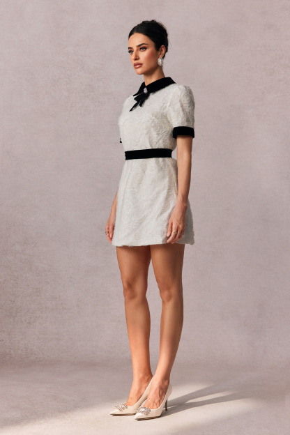 Belinda Rose Embellished Short Sleeve Mini Dress