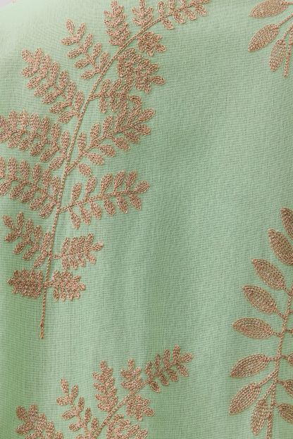 Anastasia Leaf Print Shirt & Wide Leg Pants Set