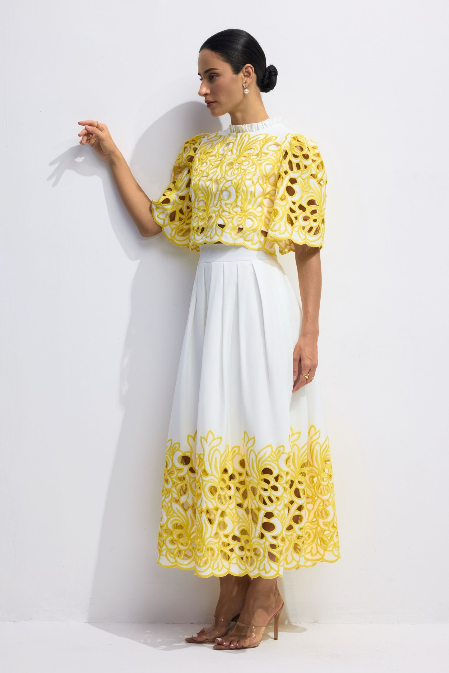 Kelly Floral Embroidered Two-Piece Set