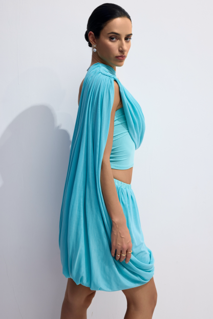 Eileen Asymmetrical Draped Set