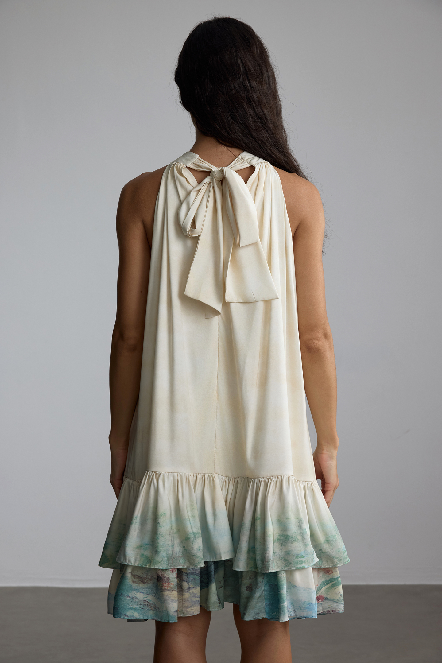 Gloria Printed Layered Mini Dress