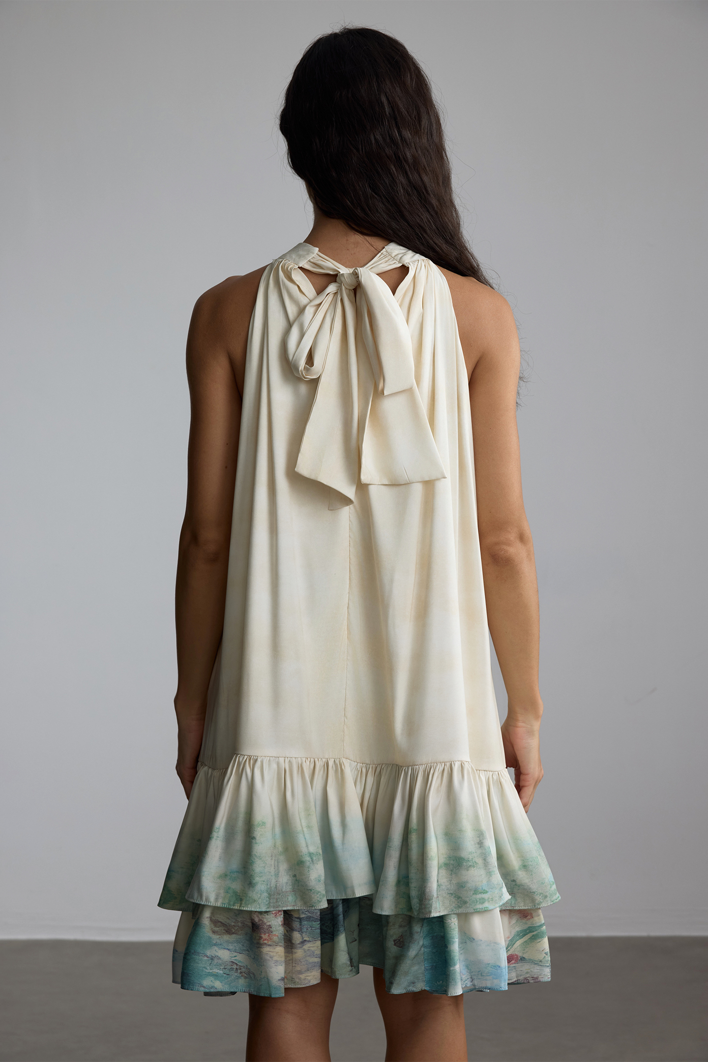 Gloria Printed Layered Mini Dress