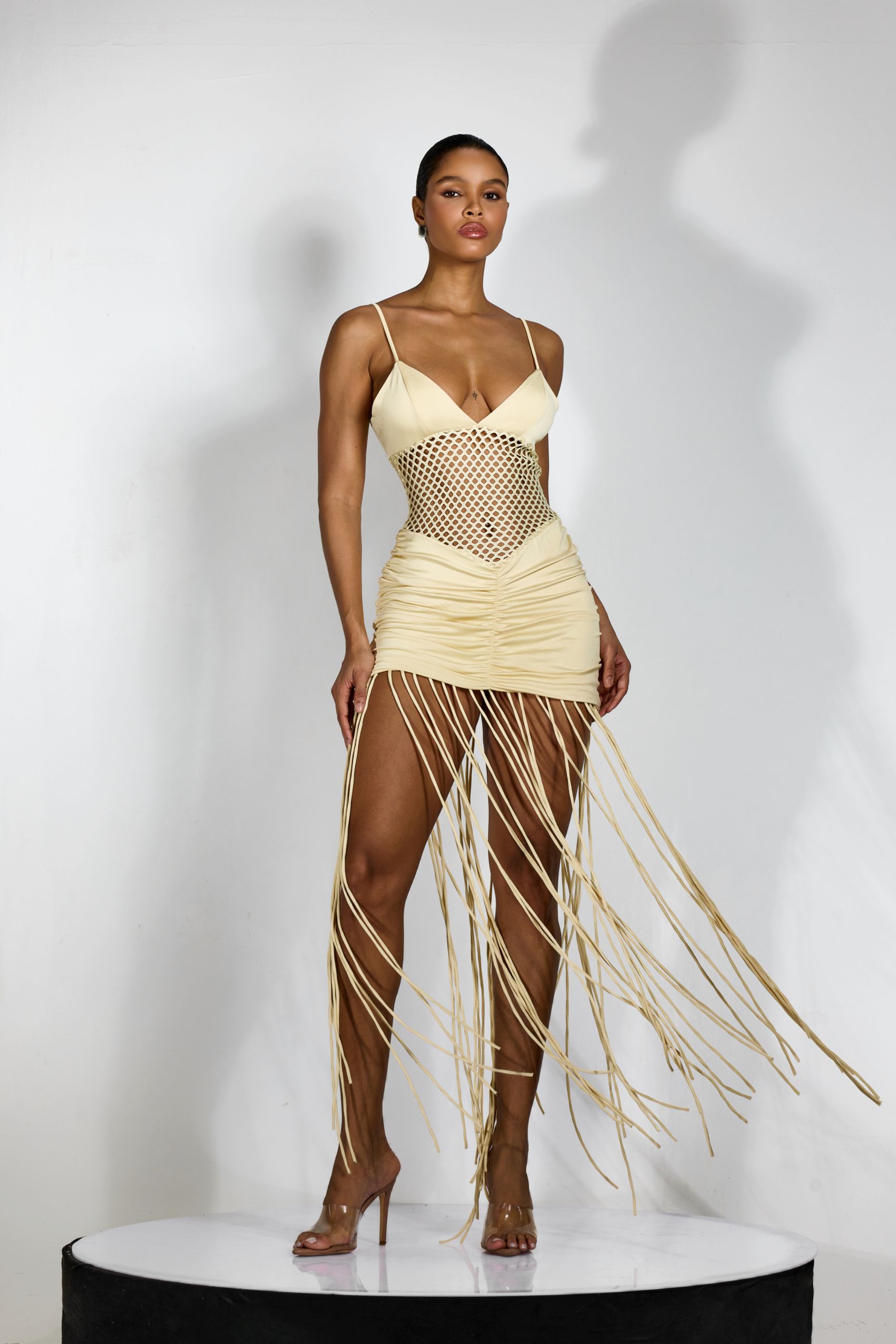 Vania Hollow Out Tassel Maxi Dress