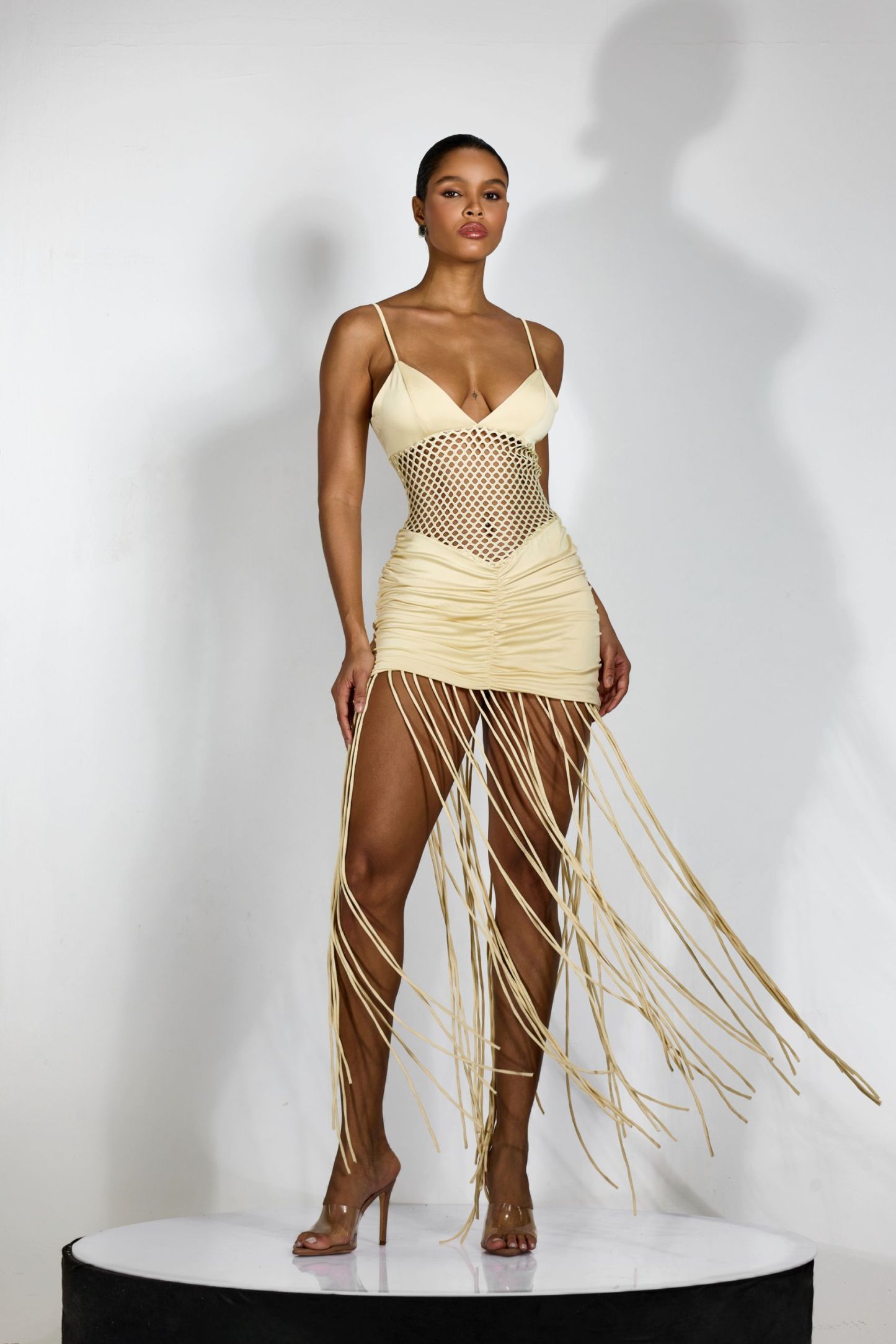 Vania Hollow Out Tassel Maxi Dress