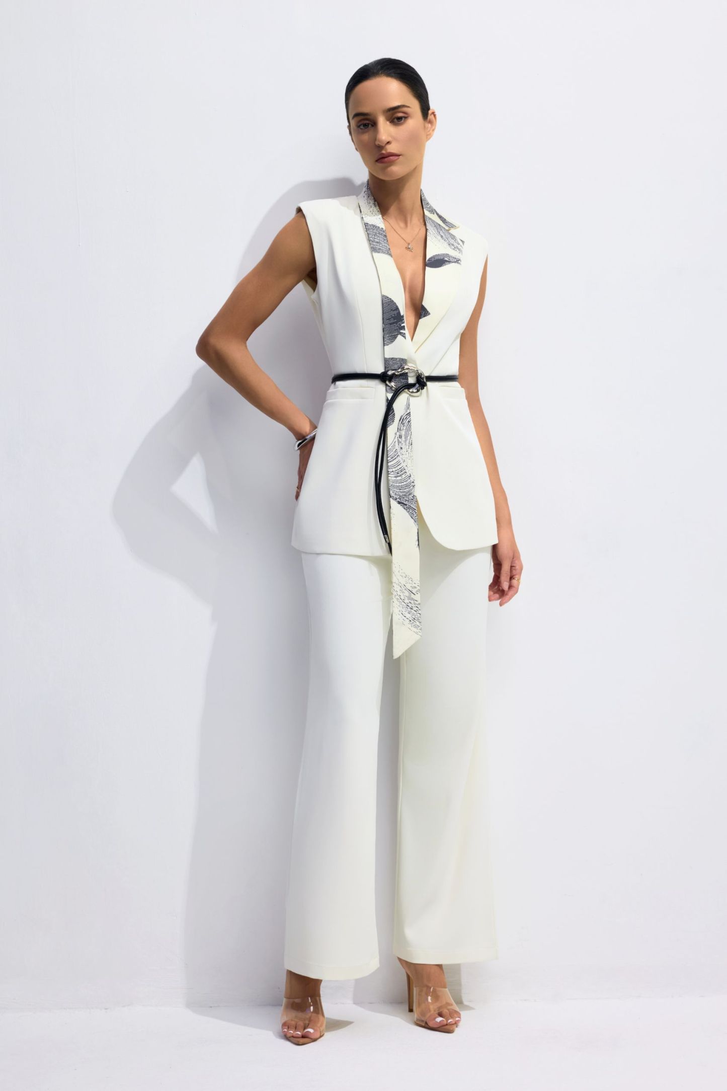 Edwina Printed Lapel Blazer & Pants Set