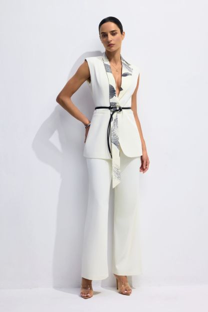 Edwina Printed Lapel Blazer & Pants Set