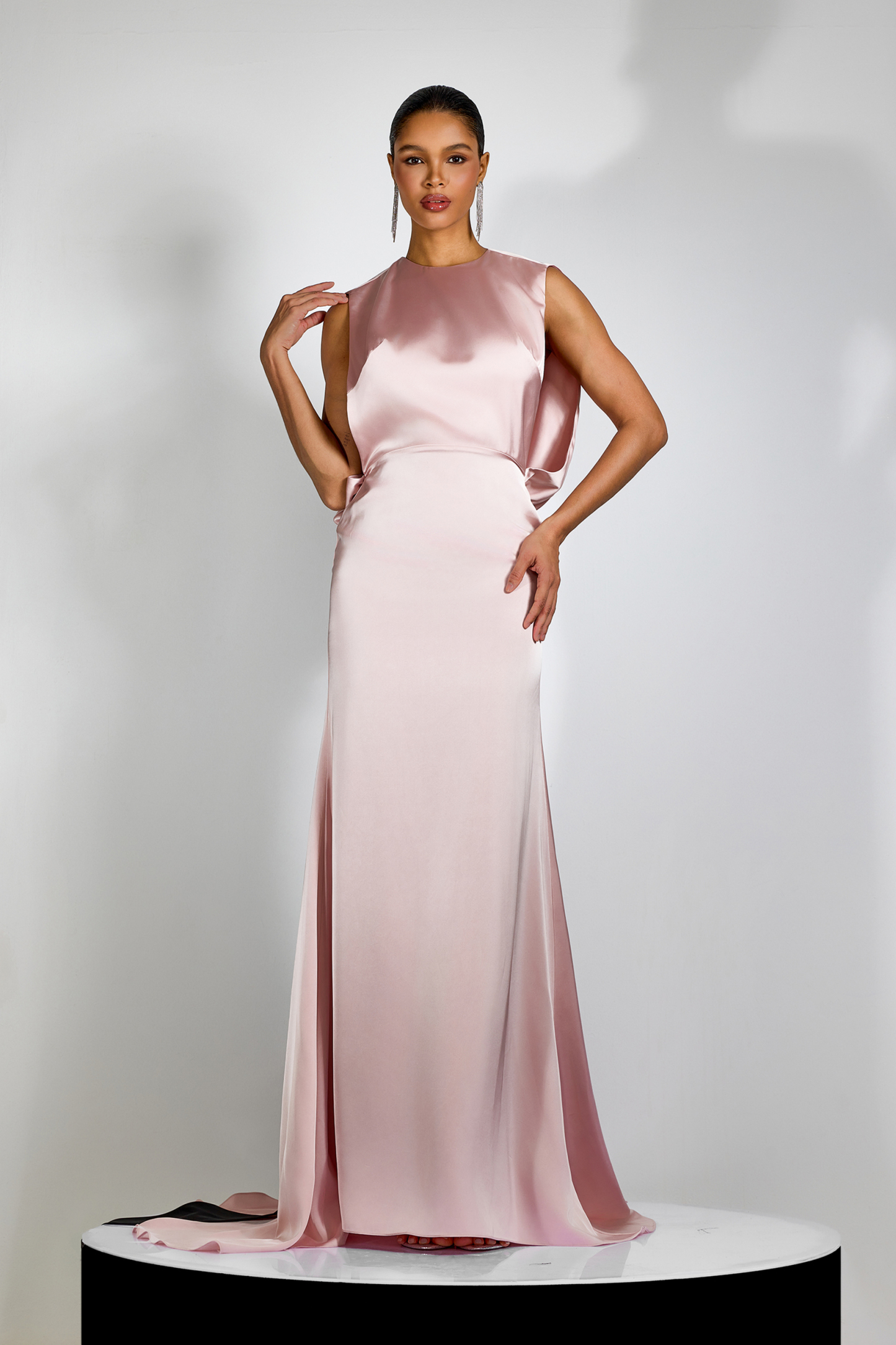 Venus Open Back Bow Detail Maxi Dress