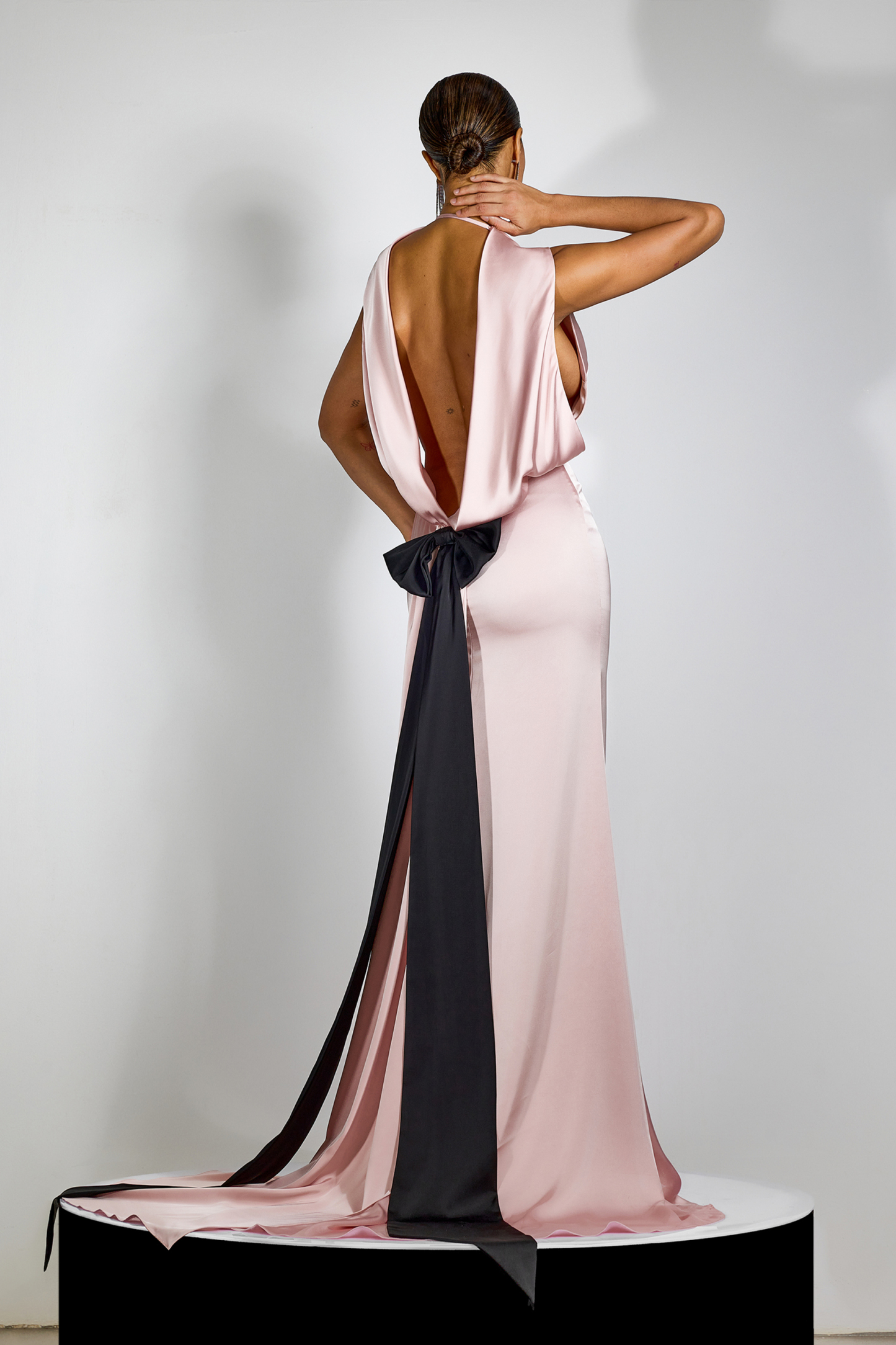 Venus Open Back Bow Detail Maxi Dress
