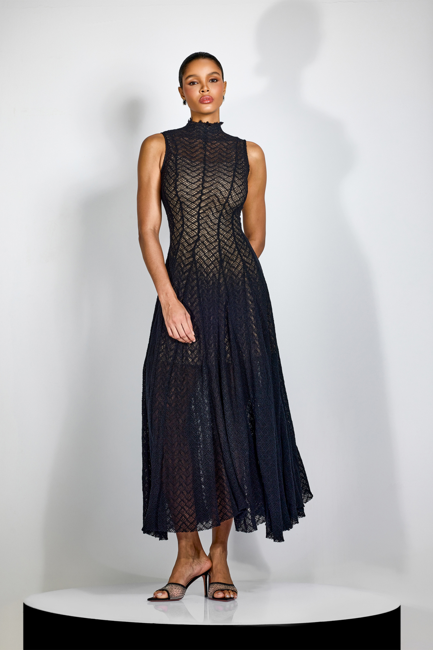 Janet High Neck Sleeveless Maxi Dress