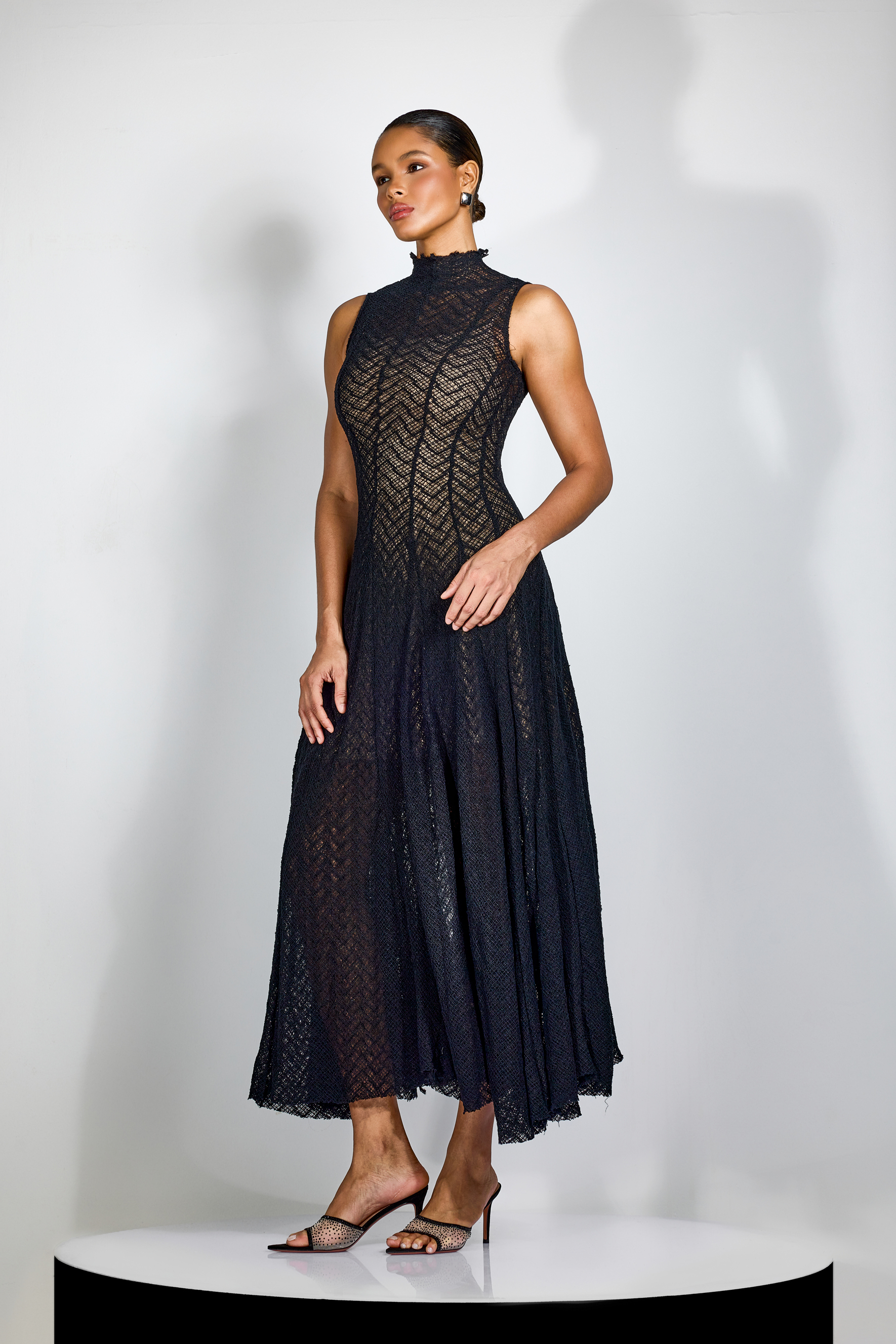 Janet High Neck Sleeveless Maxi Dress