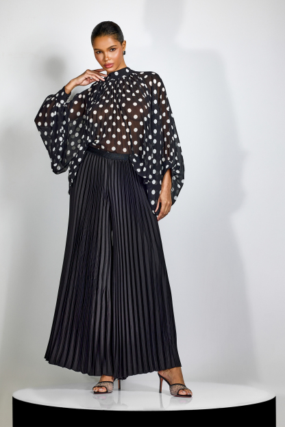 Alma Pleated Wide Leg Pants