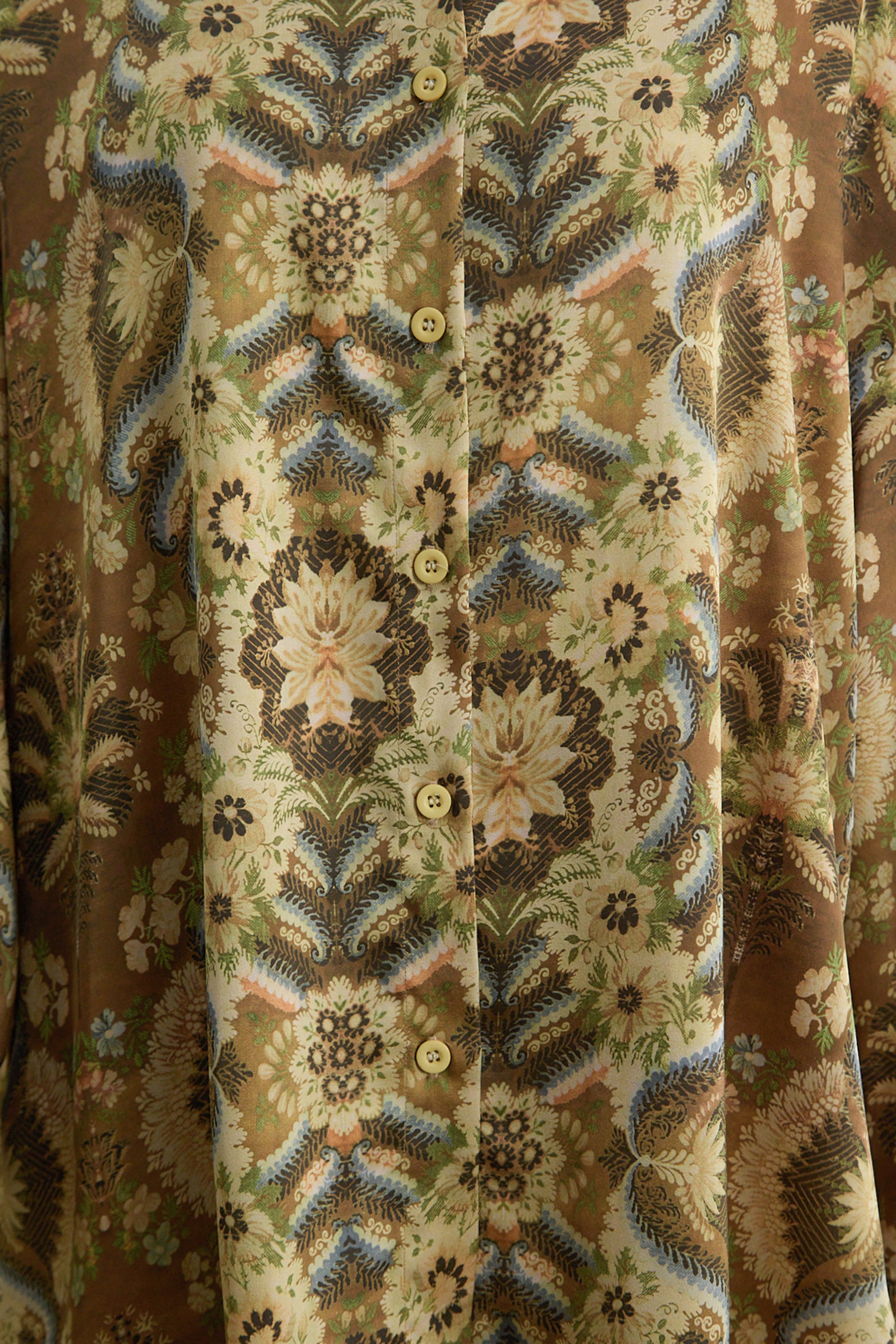 Casual Day Out Brown Printed Top & Wide Leg Pant Set