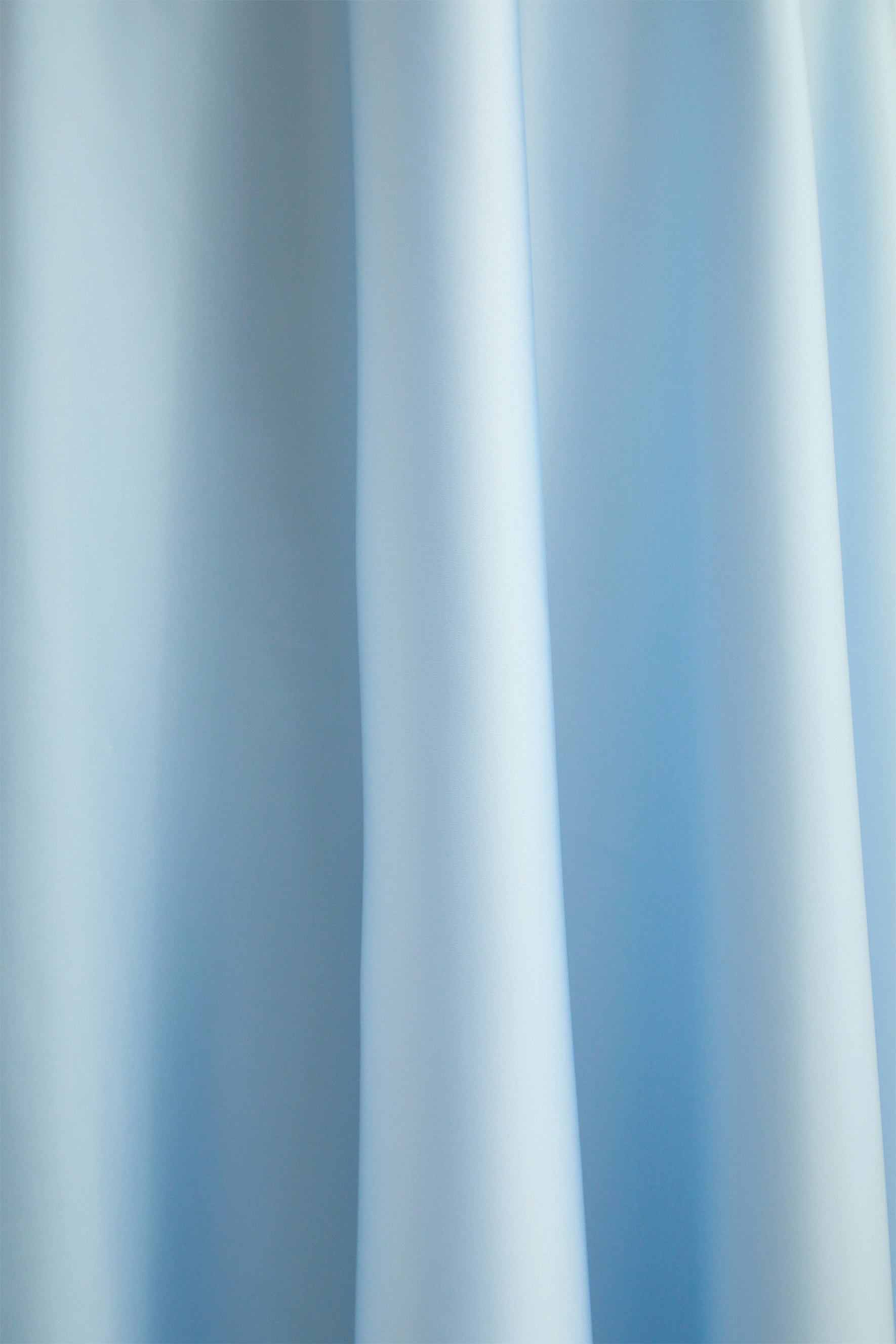 In My Dreams Light Blue Satin Ruffle Trim Top & Skirt Set
