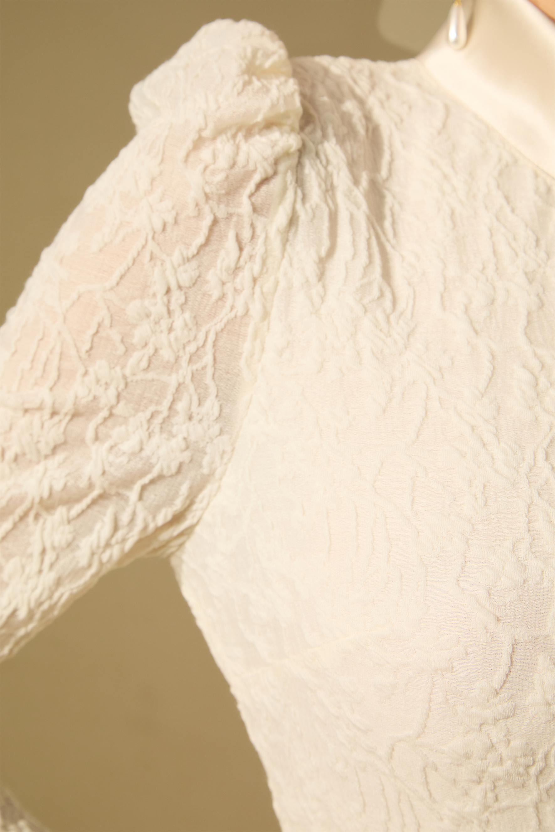 Bragging Rights White Bow Neck Lace Bodice Maxi Dress