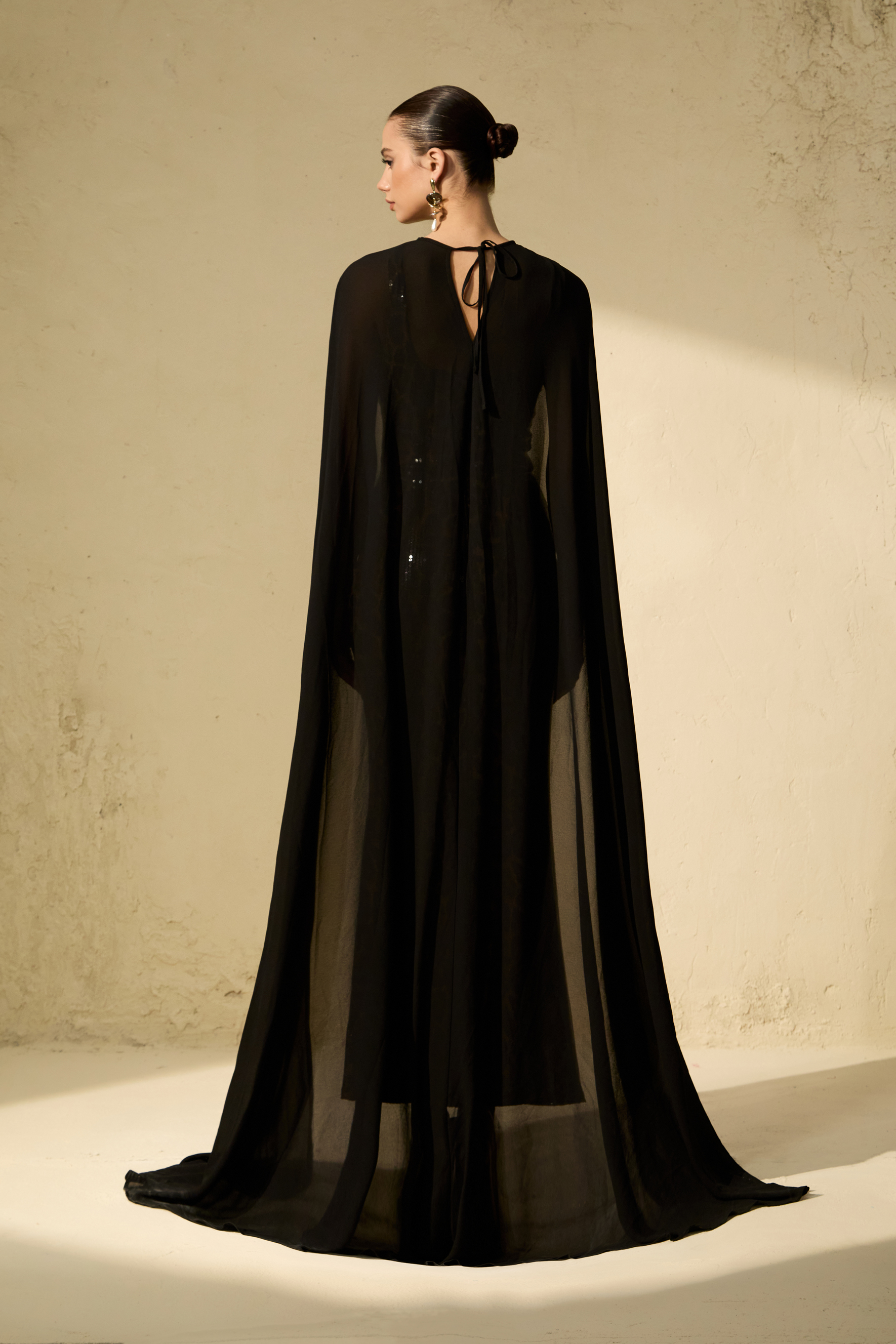 Wild Charm Multi Leopard Print Sequin Maxi Dress & Cape Set