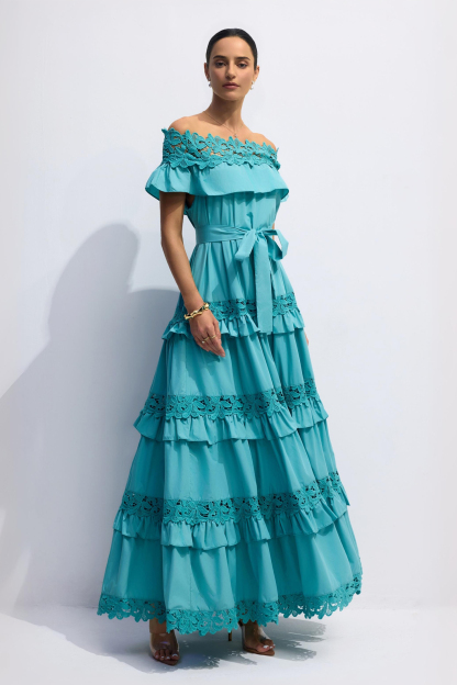 Beth Off Shoulder Tiered Maxi Dress
