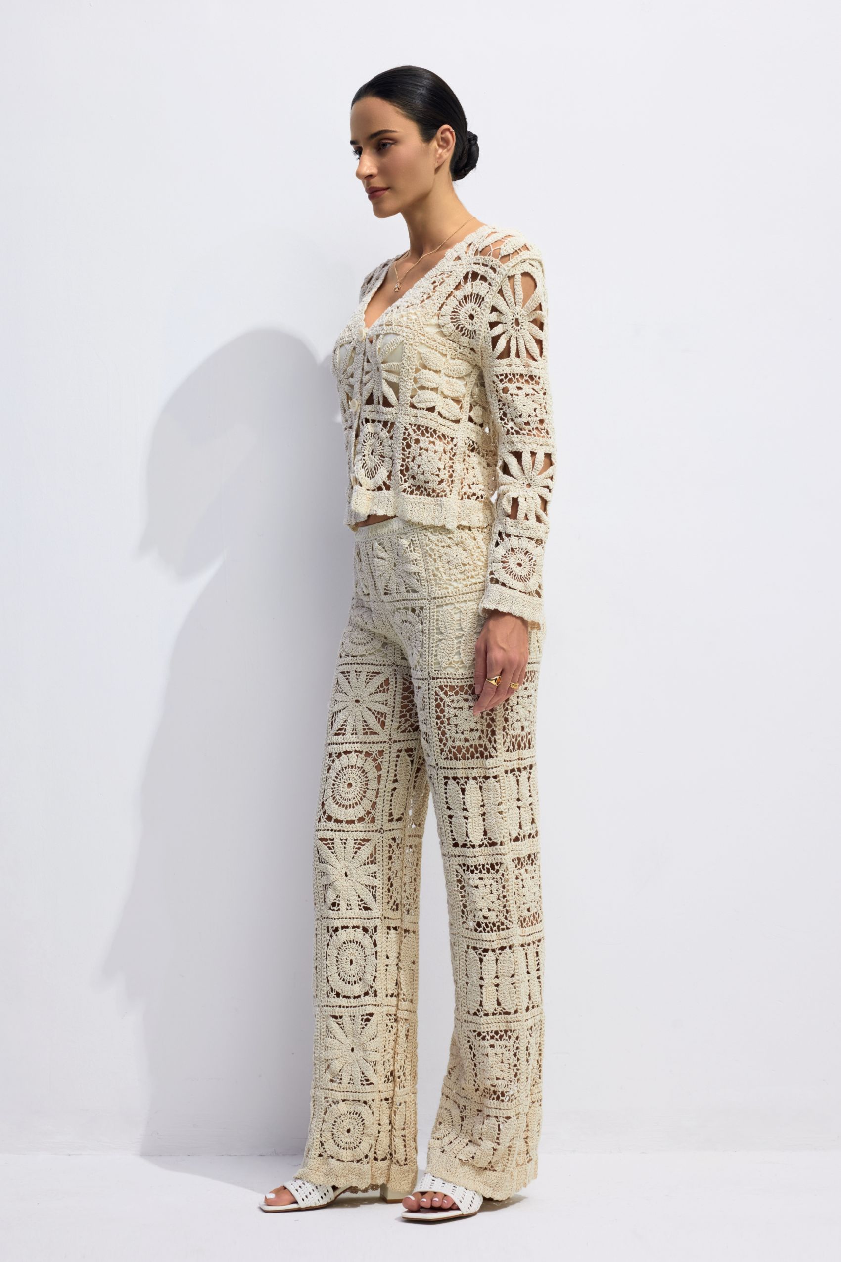 Grace Floral Crochet Knitted Set