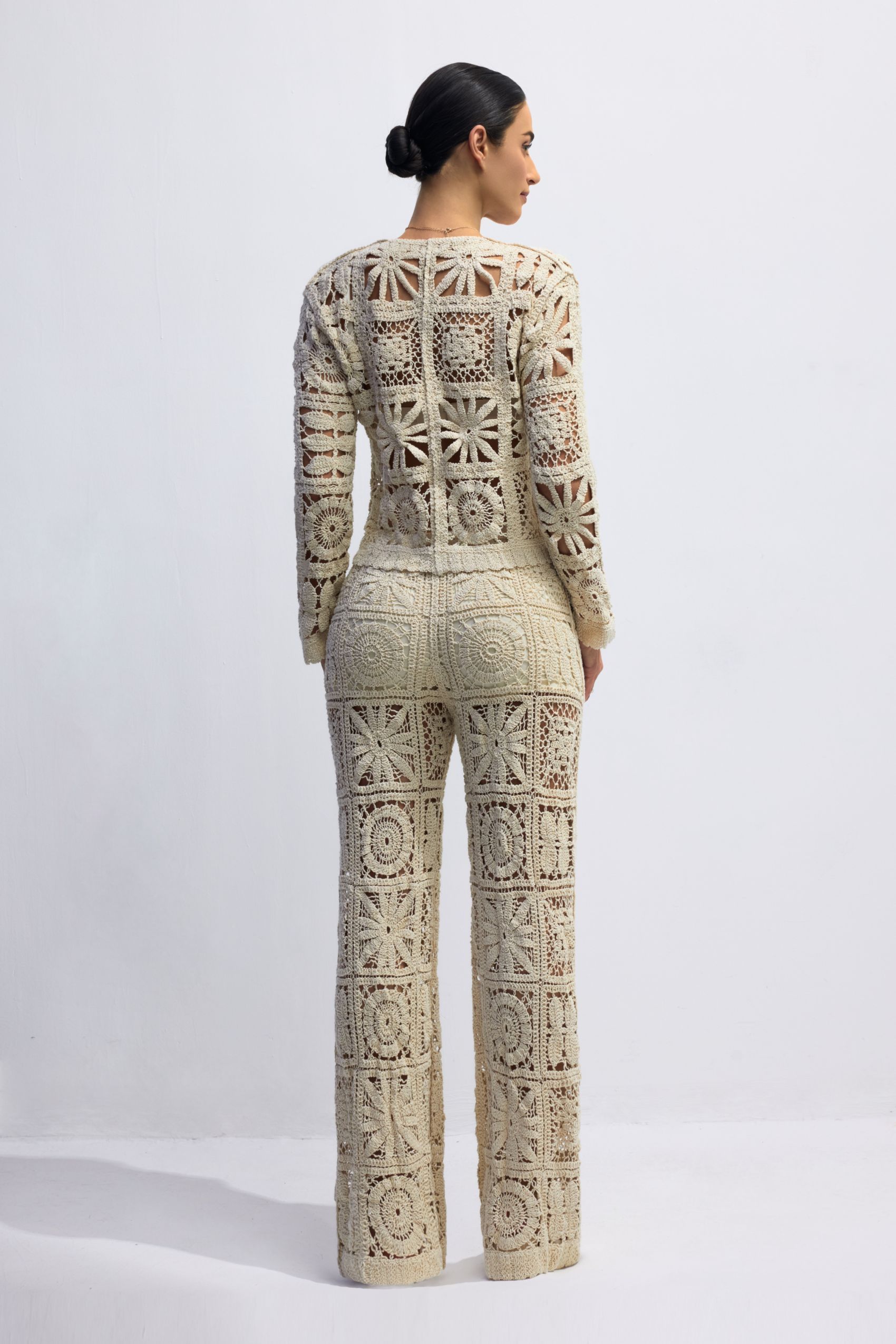 Grace Floral Crochet Knitted Set