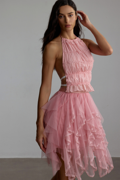 Renata Tulle Layered Mini Skirt