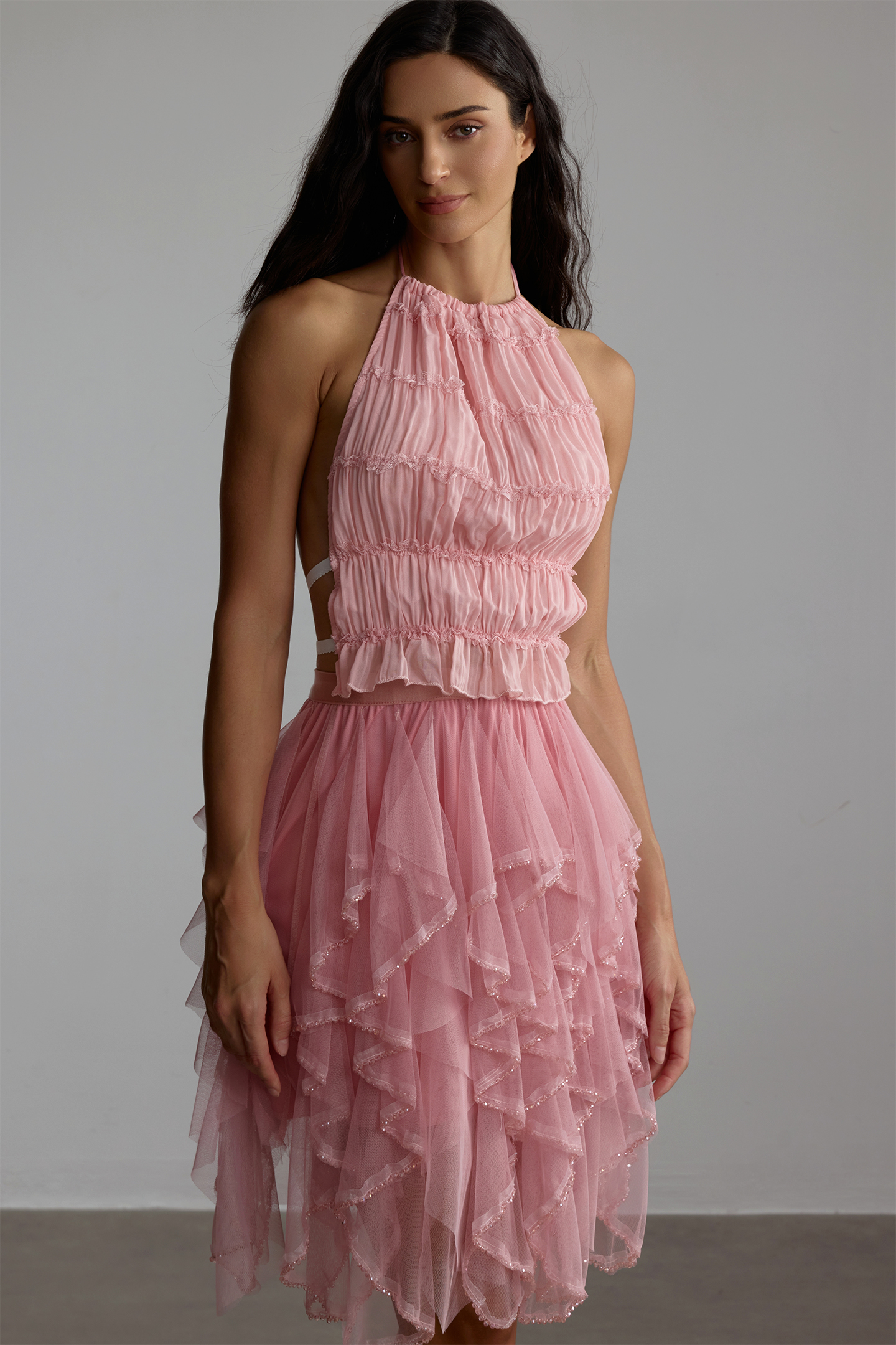 Renata Tulle Layered Mini Skirt